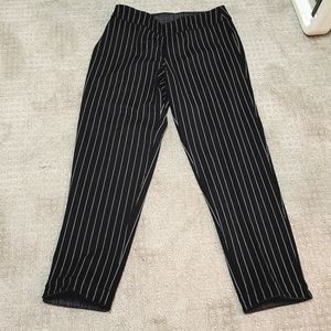 Reversible pinstripe pants